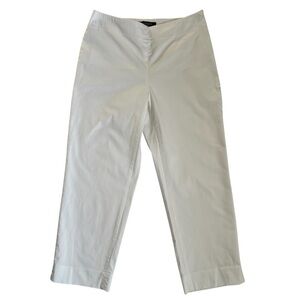 Talbots Capri Classic Side Zip Size 2P In White